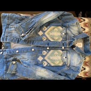 Embroidered jean jacket